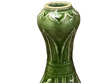 Orient Crackle Green Phoenix Kirin Fat Body Ceramic Vase ws4711S