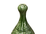 Orient Crackle Green Phoenix Kirin Fat Body Ceramic Vase ws4711S