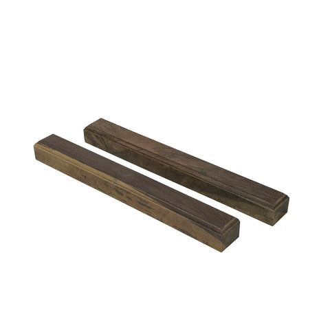 Chinese Pair Natural Wood Grain Patina Rectangular Paperweights ws4679S