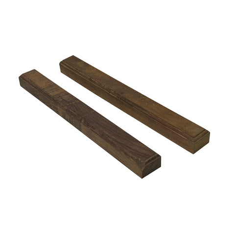 Chinese Pair Natural Wood Grain Patina Rectangular Paperweights ws4682S