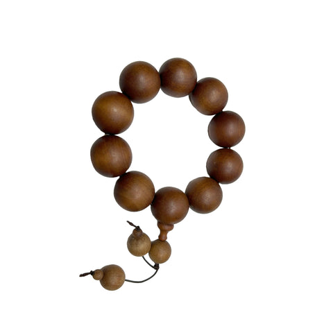 Chinese Natural Sandalwood Beads Hand Rosary Praying Bracelet ws4683S