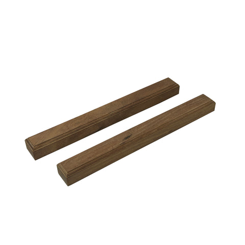 Chinese Pair Natural Wood Grain Patina Rectangular Paperweights ws4779S