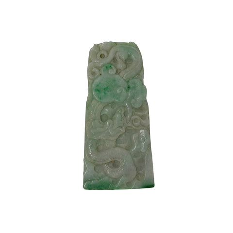 Natural Stone Dragon Motif Carving Display Plaque Art ws4799S