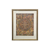 Tibetan Handpainted Canvas Mandala of Buddhas Thangka Framed Art ws4834S