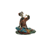 Chinese Porcelain Qing Style Dressing Garden Butterfly Lady Figure ws4852S