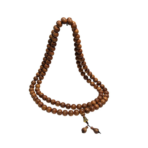 Natural Rare Rosewood Grain 108 Beads Hand Rosary Praying Chain ws4864S