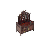 Chinese Rosewood Furniture Offering Shrine Miniature Display Art ws3832S