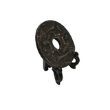 Oriental Stone Ritual Mythical Motif Carving Display Plaque Art ws4839S