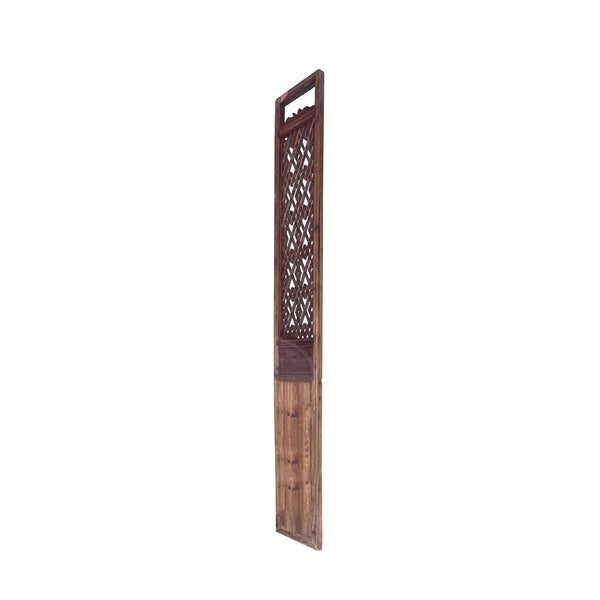 Chinese Vintage Geometric Pattern Tall Wood Floor Panel Screen ws3330S Chinese Vintage Geometric Pattern Tall Wood Floor Panel Screen ws3330S