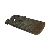 Oriental Stone Ritual Mythical Motif Carving Display Plaque Art ws4837S