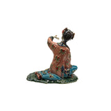 Chinese Porcelain Qing Style Dressing Garden Butterfly Lady Figure ws4852S