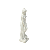 48" White Marble Hand-carved Bathing Venus Aphrodite Statue Sculpture ws3749S
