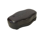 Chinese Characters Oval Shape Box Ink Stone Inkwell Pad ws3483S
