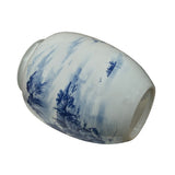 Chinese Blue White Handpaint Mountain Tree Scenery Porcelain Vase ws4762S