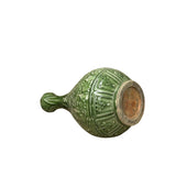 Orient Crackle Green Phoenix Kirin Fat Body Ceramic Vase ws4711S