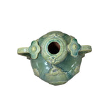 Orient Celadon Green Motif Amphora Body Ceramic Vase Jar ws4712S