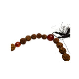 Light Brown Seed Carving 23 Beads Hand Rosary Praying Chain ws4858S