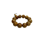 Chinese Light Cypress Beads Hand Rosary Praying Bracelet ws4859S