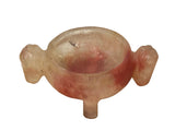 Pink Red Crystal Color Stone Powder Resin Tri-Leg Ding Shape Container GB105S