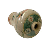 Vintage Chinese Crackle Beige Color People Graphic Porcelain Vase ws3430S