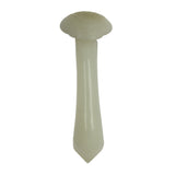 Carved Luyi Shape Natural Jade Pin With Longevity Graphic k135NS