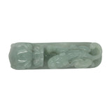 Chinese Jade Tabletop Figure With Zodiac Dragon And Pixie On Luyi Platform vs963NS