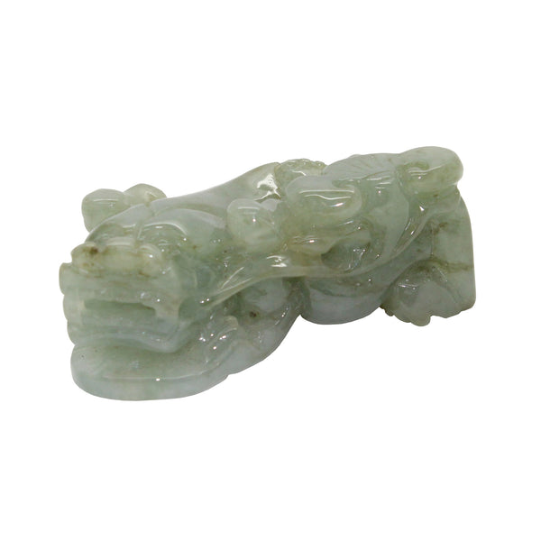 Chinese Hand Carved Natural Jade Feng Shui Lucky Pixiu Figure Pendant k348NS Chinese Hand Carved Natural Jade Feng Shui Lucky Pixiu Figure Pendant k348NS
