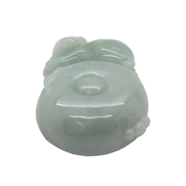 Jade Pendant Chinese Zodiac Monkey Holding Longevity Peach On Drum Stand k316NS Jade Pendant Chinese Zodiac Monkey Holding Longevity Peach On Drum Stand k316NS