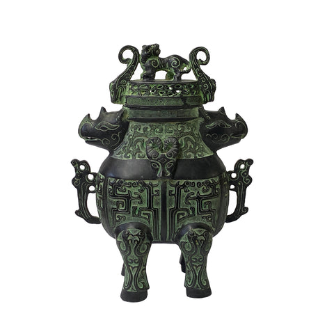 green bronze - ancient chinese art - oriental metal art
