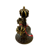 Handmade Tibetan Ceremony Bell & Dorje Set – Bronze Metal with Pupa Handle ws2884S