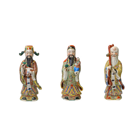 Fok Lok Shou - 3 Stars statue - Chinese fengshui statue