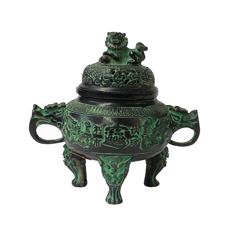 green bronze - ancient chinese art - oriental metal art