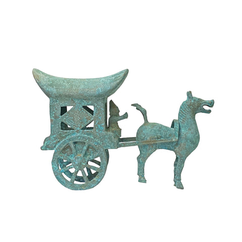 horse figure - oriental horse - metal horse figure