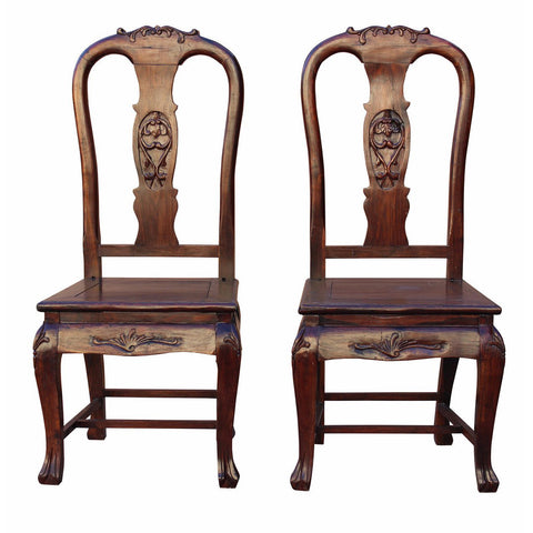 pair rosewood old Shanghai chair