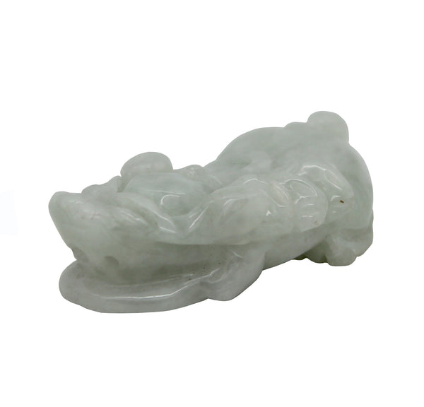 Hand Carved Natural Green Jade Feng Shui Lucky Pixiu Figure Pendant n464S Hand Carved Natural Green Jade Feng Shui Lucky Pixiu Figure Pendant n464S