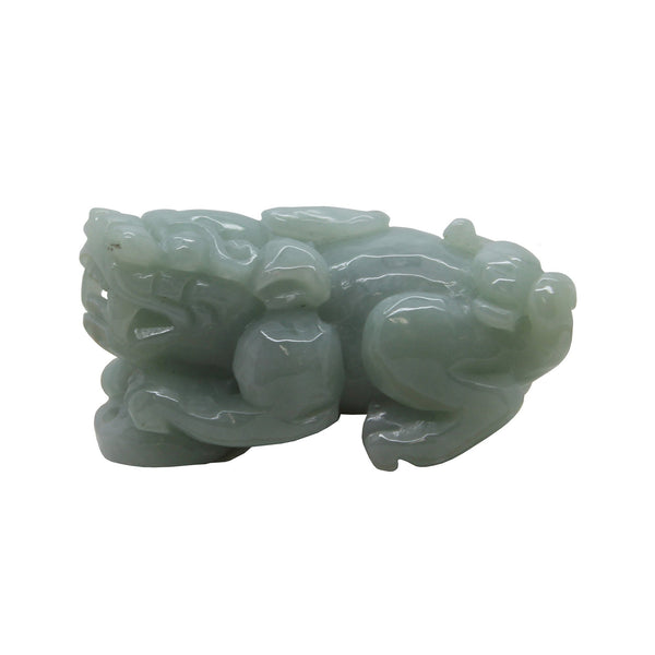 Fengshui Figure Hand Carved Chinese Natural Jade Pixiu Pendant n530S Fengshui Figure Hand Carved Chinese Natural Jade Pixiu Pendant n530S