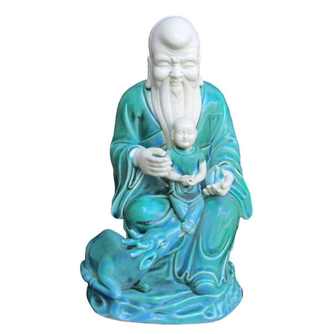 ceramic goddess of longevity statue