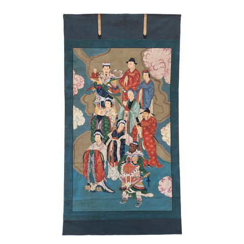 Chinese canvas art - Oriental mythical story painting  - Investiture of the Gods