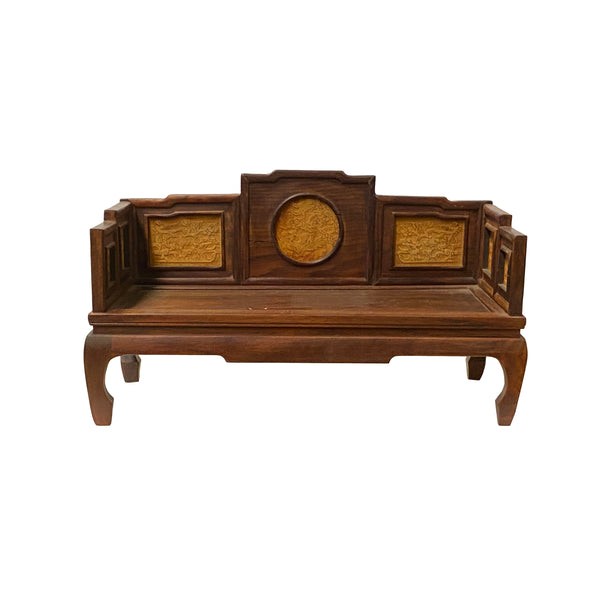 Chinese Rosewood Handmade Miniature Daybed Display Decor Art ws1912S Chinese Rosewood Handmade Miniature Daybed Display Decor Art ws1912S