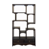 chinese display curio cabinet - oriental display room divider - asian display cabinet