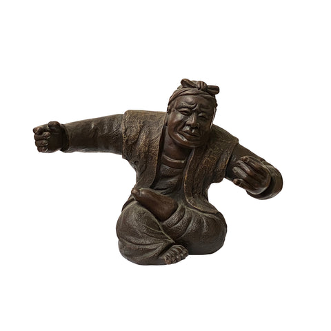 ceramic man figure - asian art figure