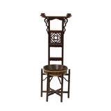 Chinese wood miniature art - wash basin wood art display