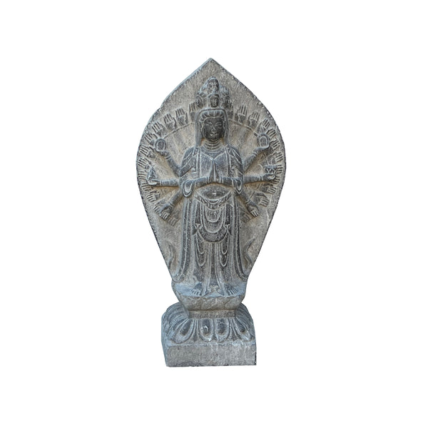 Chinese Stone Standing Multi-Hands Kwan Yin Tara Bodhisattva Statue cs7438S Chinese Stone Standing Multi-Hands Kwan Yin Tara Bodhisattva Statue cs7438S