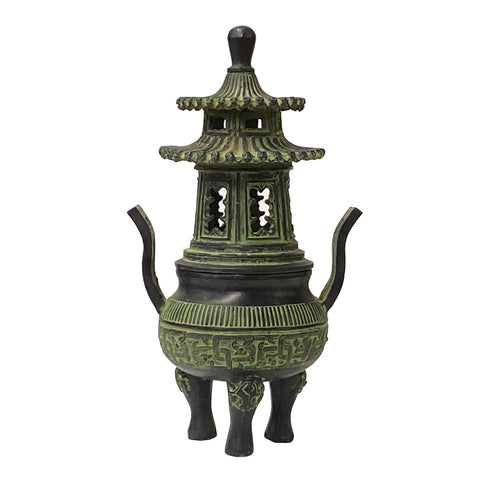 green bronze - ancient chinese art - oriental metal art