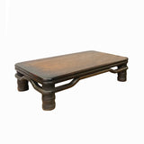 Simple Oriental Carved Legs Rectangular Display Table Stand ws1398S