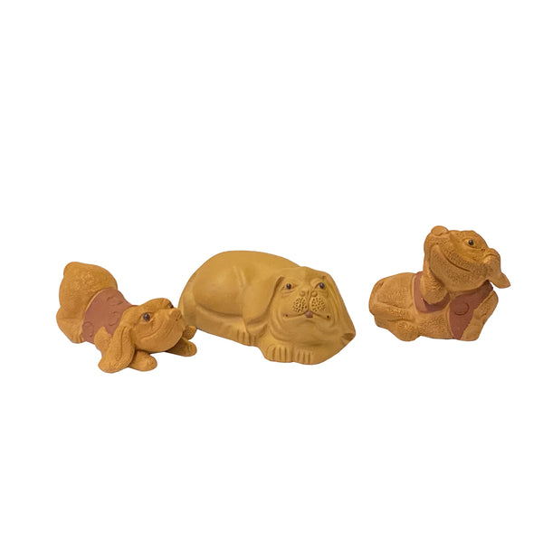 Set of 3 Small Ceramic Animal Figure Display Art ws2344S Set of 3 Small Ceramic Animal Figure Display Art ws2344S