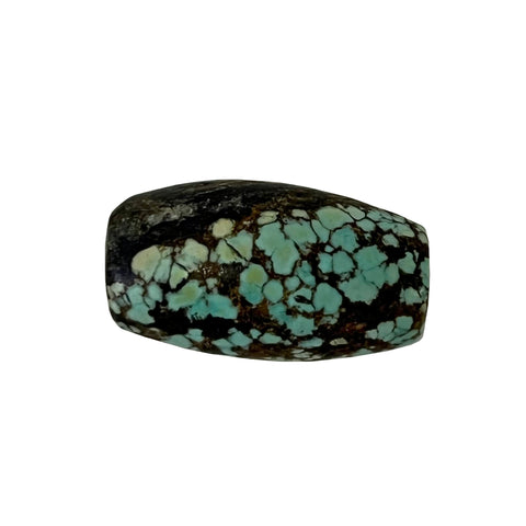 turquoise stone bead - oval bead pendant 