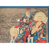 Large Chinese Canvas Art of Part of Sixteen Arhats with Guards Theme cs7163S
