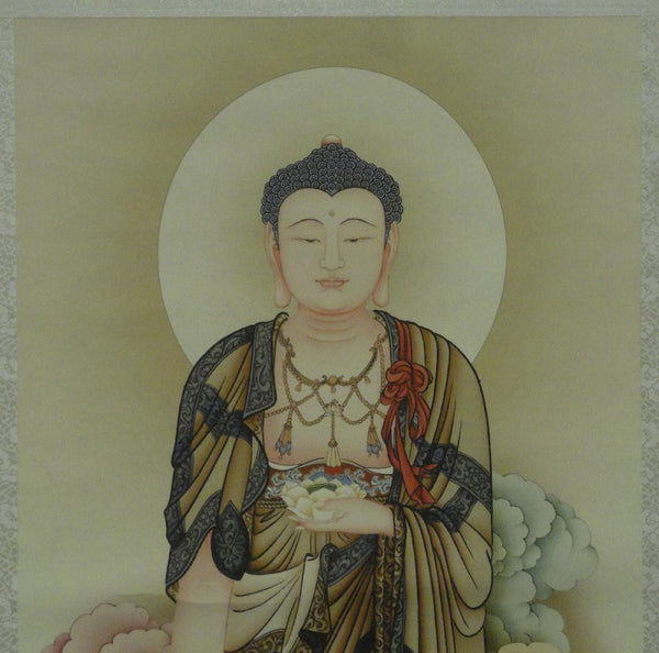 Chinese Hand Painted Standing Buddha Sakyamuni Scroll Painting JZ189S Chinese Hand Painted Standing Buddha Sakyamuni Scroll Painting JZ189S