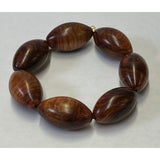 Chinese Rosewood Marquise Shape Beads Hand Rosary Praying Bracelet ws2413S